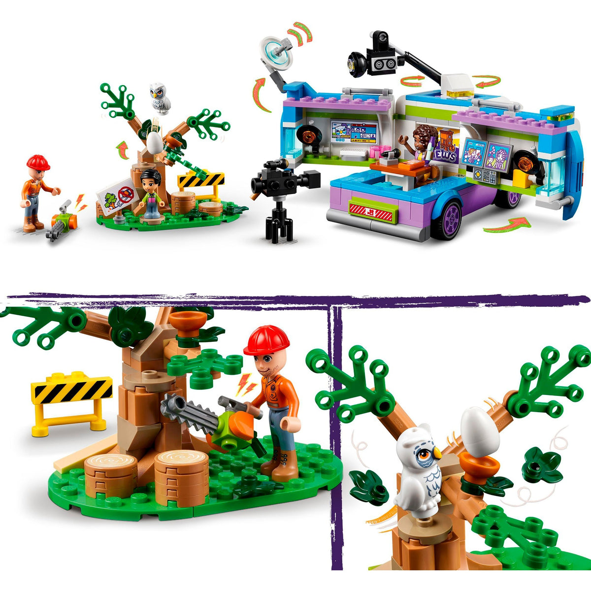 Lego friends - zabawka konstrukcyjna furgonetki z wiadomościami (41749)