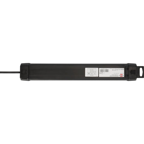 Brennerstuhl listwa zasilająca premium-line 6-kierunkowa z listwą zasilającą USB-C PD 30W i USB-A 18W (czarna, 1x USB-A, 1x USB-C)