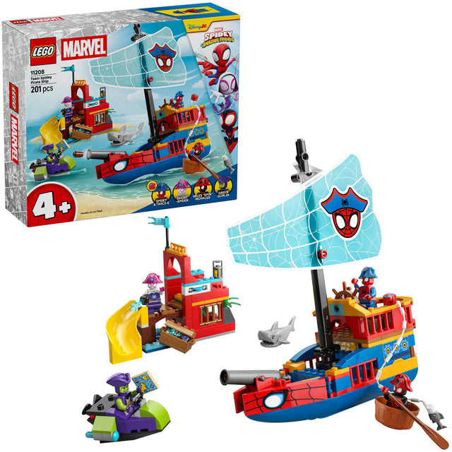 Lego Marvel - zabawka konstrukcyjna statku pirackiego Team Spidey (11208)