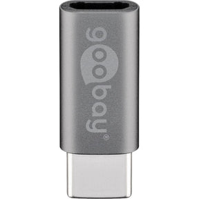 Goobay Adapter USB-C na micro-USB (szary)