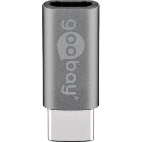 Goobay Adapter USB-C na micro-USB (szary)