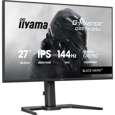 Monitor do gier Iiyama G-Master Black Hawk GB2741QSU-B1 27 (czarny, HDMI, DisplayPort, 2x USB-A, USB-B, 144 Hz)