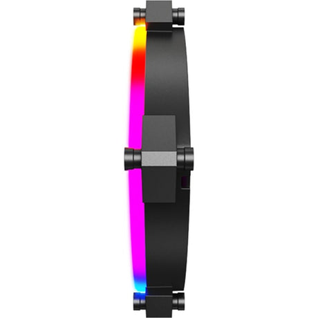 Wentylator obudowy Montech rx120 pwm rgb (czarny, 120 x 25 x 120 mm, 3-pin argb)