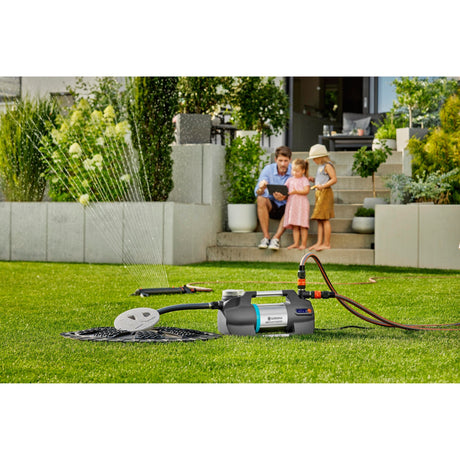 Pompa do podlewania Gardena 6300 cichycomfort (ciemnoszara stal nierdzewna, 1050 watów | Bluetooth)