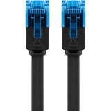 Goobay cat 6a płaski kabel krosowy u utp, kabel 5 metrów (czarno-niebieski)