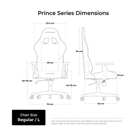 Krzesło do gier Dxracer Prince l czarno-czerwone ze skóry PCV (czarno-czerwony)