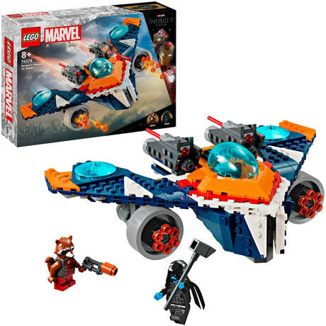 Lego Marvel - zabawki konstrukcyjne rakiety Warbird kontra Ronan (76278)