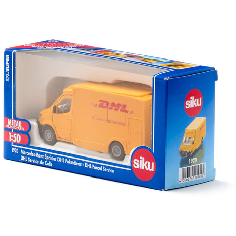 Siku super - model pojazdu firmy kurierskiej Mercedes-Benz Sprinter DHL (skala 1:50)
