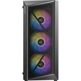 Obudowa midi tower Antec ax67 argb (czarna | 3x usb-a | szkło hartowane)