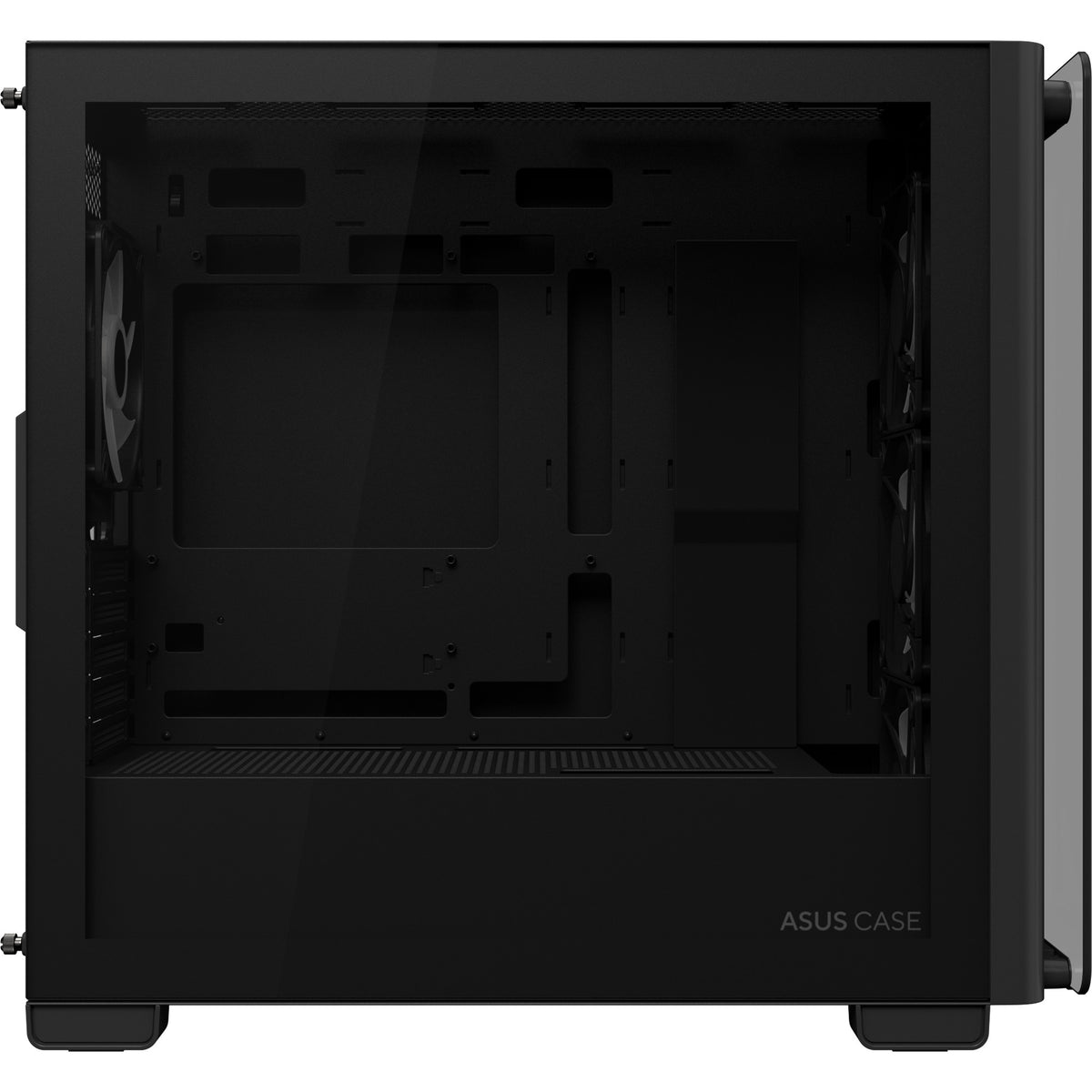 Obudowa Asus a23 plus mini tower (czarna | 2x USB-A | 1x USB-C | RGB | szkło hartowane)