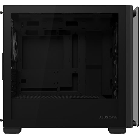 Obudowa Asus a23 plus mini tower (czarna | 2x USB-A | 1x USB-C | RGB | szkło hartowane)