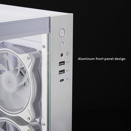 Obudowa Chieftec Visio Midi Tower (biała | 2x USB-A | 1x USB-C | RGB | szkło hartowane)
