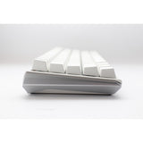 Ducky one 3 klasyczna, czysta biała klawiatura mechaniczna SF RGB (biała, układ US (Qwerty), wiśniowy MX brązowy, 65%, diody LED RGB, podwójny strzał PBT, możliwość wymiany podczas pracy, mechanika Quack)