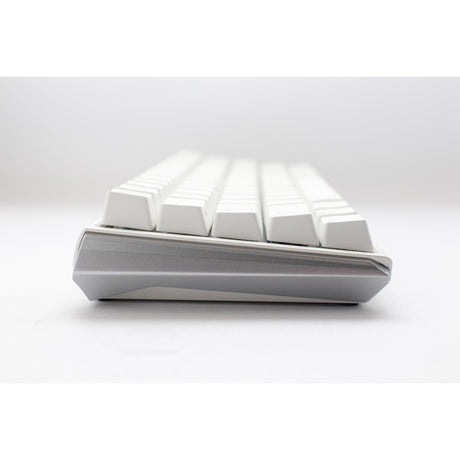 Ducky one 3 klasyczna, czysta biała klawiatura mechaniczna SF RGB (biała, układ US (Qwerty), wiśniowy MX brązowy, 65%, diody LED RGB, podwójny strzał PBT, możliwość wymiany podczas pracy, mechanika Quack)