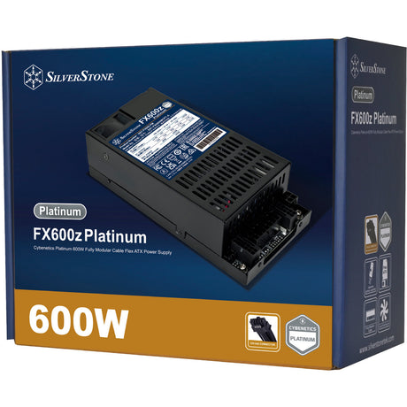 Zasilacz modułowy Silverstone fx600z platynowy o mocy 600 W (czarny, 1x 12v-2x6, 2x pcie)