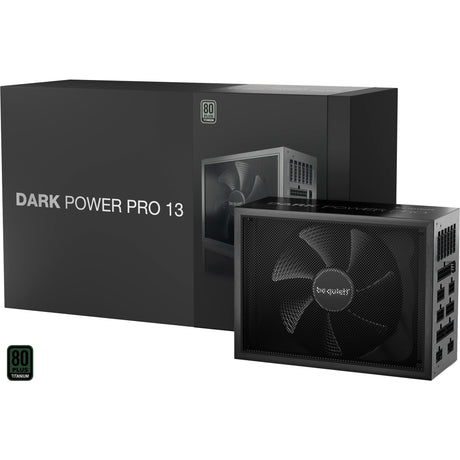 Bądź cicho! Zasilacz modułowy dark power pro 13 o mocy 1300 W (czarny, 2x 12vhpwr, 6x pcie)