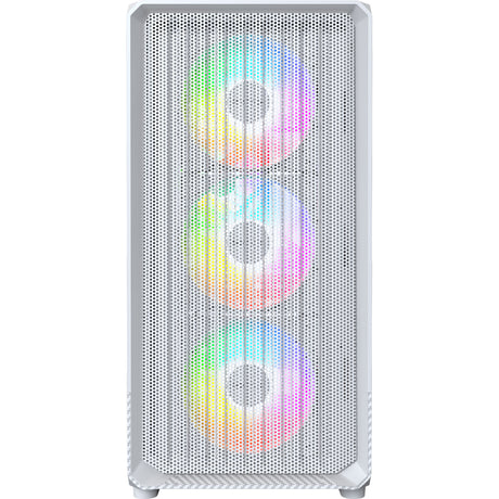 Obudowa midi tower Montech x5m (biała | 2x USB-A | 1x USB-C | RGB | szkło hartowane)