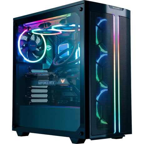 Bądź cicho! szybki wentylator obudowy Light Wing PWM RGB (czarny, 140 x 140 x 25 mm)