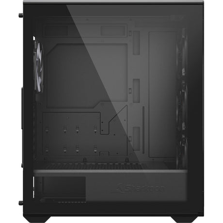 Obudowa midi tower Sharkoon vk3 rgb (czarna | 2x usb-a | rgb | szkło hartowane)
