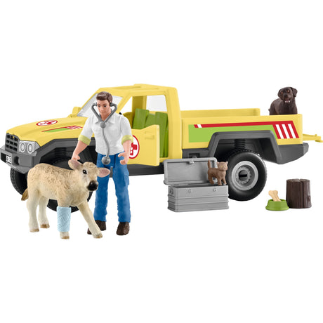 Zestaw figurek Schleich Farm World Wizyta weterynarza na farmie