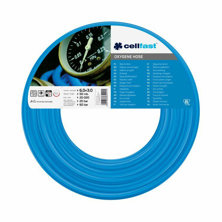 Cellfast zuurstofslang 6x3x50m
