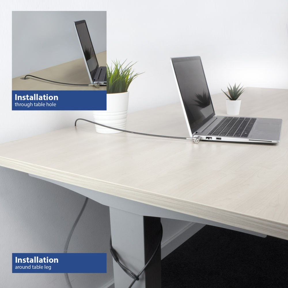 Zamek do laptopa akt ac9030 szary 2000 mm
