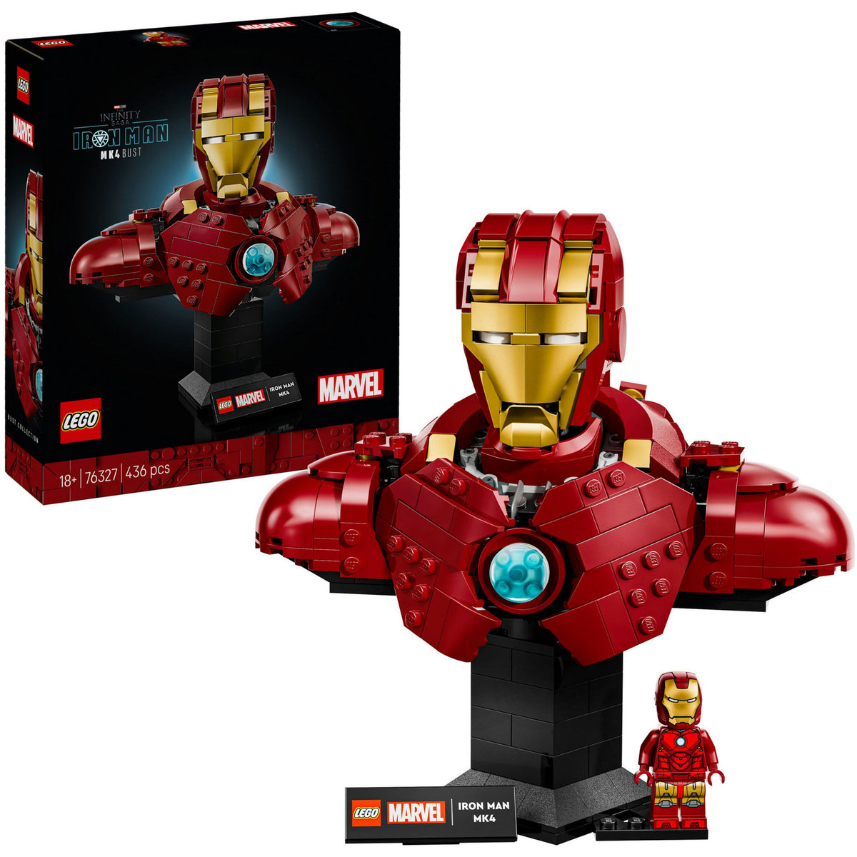Lego Super Heroes Marvel 76327 Popiersie Iron Mana MK4
