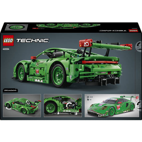 Lego technic 42224 porsche 911 gt3 r rexy ao samochód wyścigowy