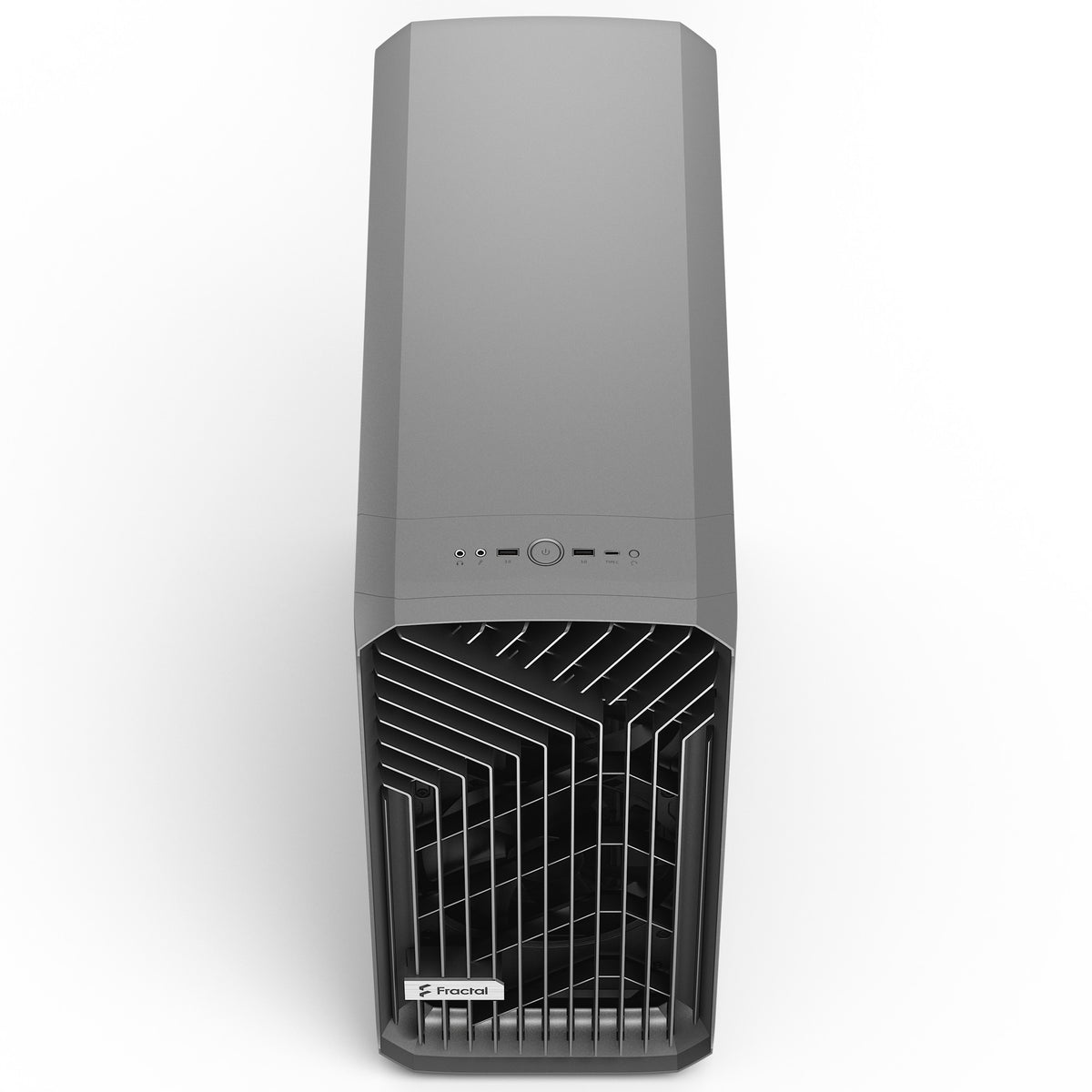 Fractal design torrent grey tg jasna odcień obudowy midi tower (szary | 2x USB-A | 1x USB-C | szkło hartowane)