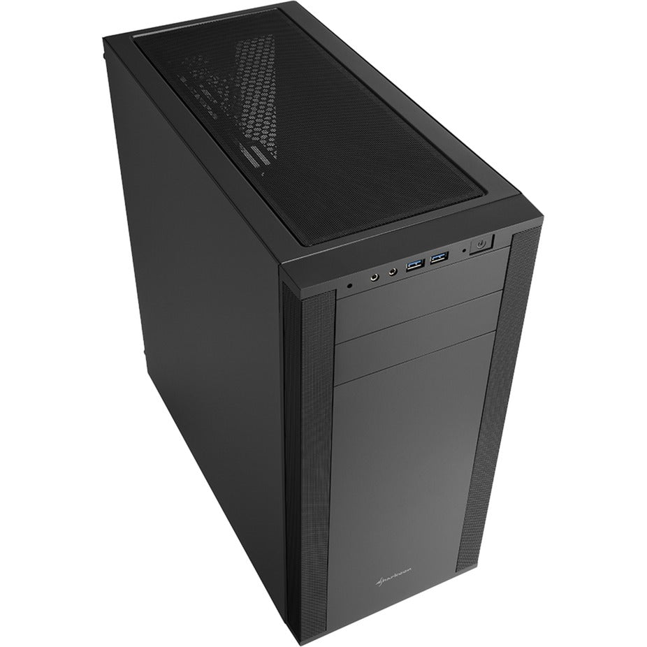 Obudowa midi tower Sharkoon m25-v (czarna | 2x USB-A)