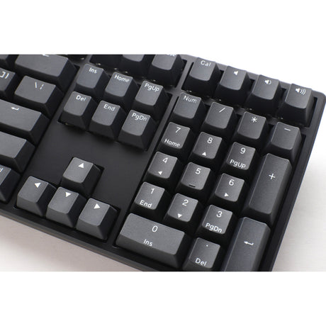 Ducky Origin Phantom Black, klawiatura (czarna, układ US, Cherry mx Red, hot swap, podwójne klawisze pbt)