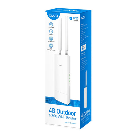 Cudy indoor outdoor 4g n300 router Wi-Fi (biały)