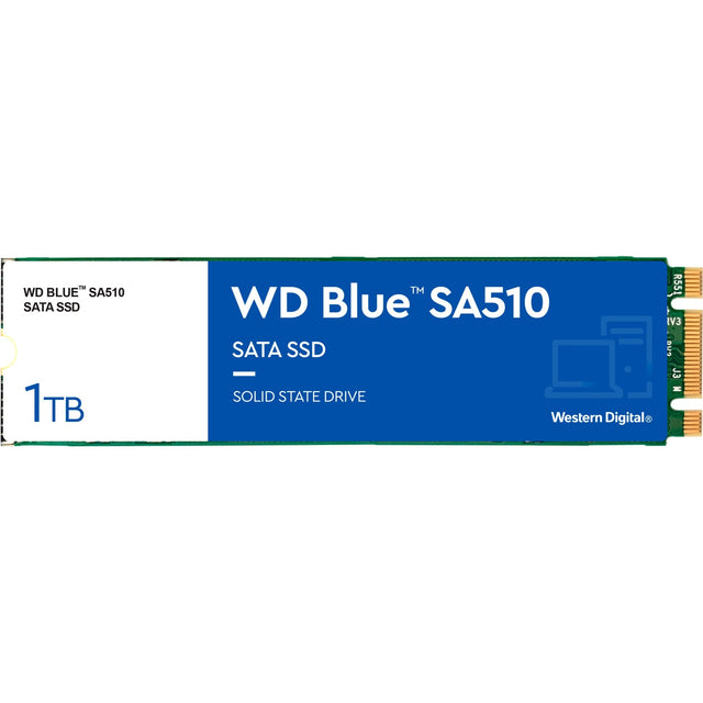 Wd niebieski sa510 1 TB SSD (niebiesko-biały, s100t3b0b, m.2 2280)