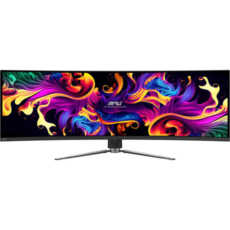 MSI MPG 491CQP QD-OLED 49 Zakrzywiony ultraszerokokątny monitor do gier (czarny, 2x HDMI, Display Port, 2x USB-A, USB-B, USB-C, 144 Hz)