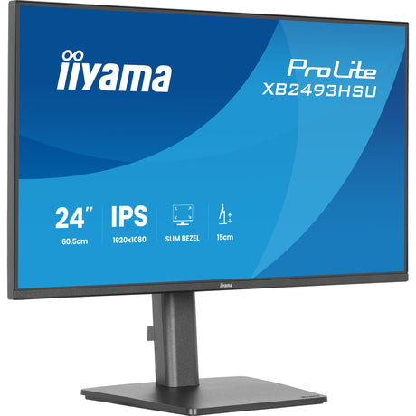 Monitor Iiyama prolite xb2493hsu-b1 23.8 (czarny (matowy), 120 Hz, HDMI, Display Port, USB, audio)