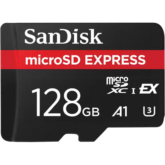 Karta pamięci Sandisk microSD express 128 GB (czarna, klasa 3 (u3))