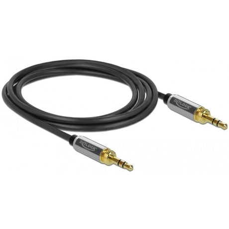 Delock kabel stereo z wtyczką 3,5 mm 3-pinową > wtyczką 3,5 mm 3-pinową (czarny, 2 metry)