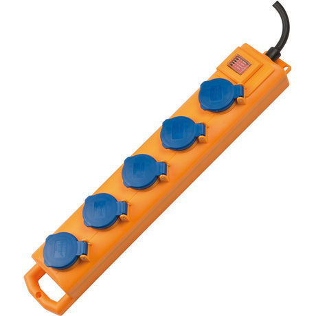 Brennerstuhl super-solid SL 554 blok gniazd stołowych IP54 5-kierunkowy żółty niebieski 2m H07RN-F3G1.5 z wyłącznikiem