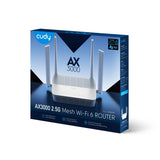 Cudy ax3000 2,5g router Wi-Fi 6 mesh (biały, wr3000h, mesh)