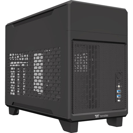 Obudowa mini tower Thermaltake tr100 (czarna | 2x USB-A | 1x USB-C)