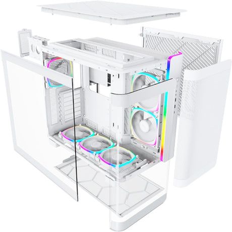 Obudowa midi tower Montech king 95 pro (biała | 2x USB-A | 1x USB-C | RGB | szkło hartowane)