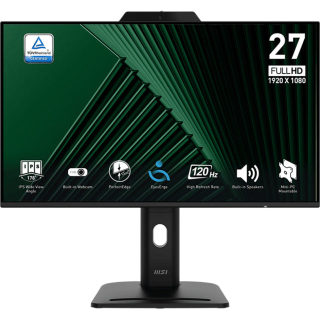 Monitor Msi pro mp272pmg 27 (czarny, HDMI, Display Port, VGA, 2x USB-A, USB-B, 120 Hz)