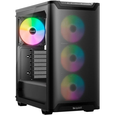 Bądź cicho! obudowa midi tower pure base 501 lx (czarna | 2x USB-A | 1x USB-C | RGB | szkło hartowane)