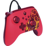Kontroler Powera Advantage z kablem do serii Xbox x|s - red fire (czerwony, xbox series x|s, xbox one, PC)