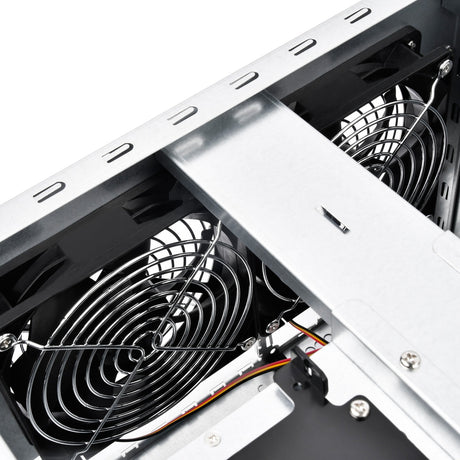 Obudowa rack Silverstone CS381b v1.1 (czarna | 2x USB-A 3.2 (5 Gbit s) | 2x audio)