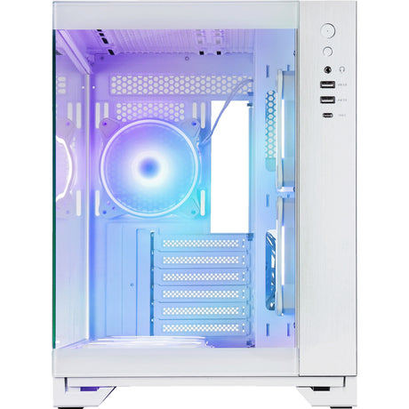 Obudowa Chieftec Visio Midi Tower (biała | 2x USB-A | 1x USB-C | RGB | szkło hartowane)