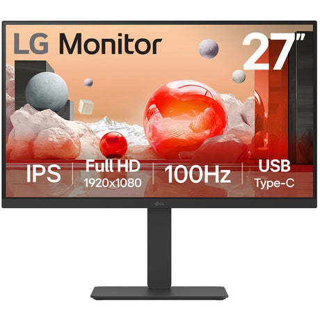 Monitor LG 27ba650 27 (czarny, HDMI, Display Port, audio, USB-C)