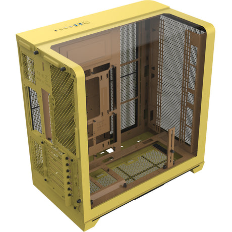 Obudowa midi tower Thermaltake View 390 Air Butter Caramel (żółta | 2x USB-A | 1x USB-C | szkło hartowane)