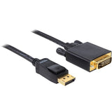 Delock adapter kabla Displayport do DVI (czarny, 1 metr)