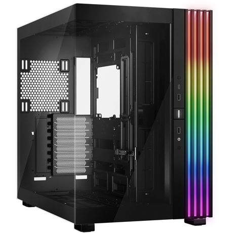 Bądź cicho! podstawa świetlna 900 dx obudowa typu big tower (czarna | 2x USB-A | 1x USB-C | RGB | okienko)